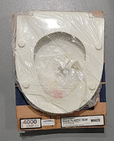 Case 4000 Round Front Toilet Bowl With A 10-1/2" Bolt Spread Toilet Seat - WHITE