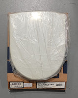 Case 4000 Round Front Toilet Bowl With A 10-1/2" Bolt Spread Toilet Seat - WHITE