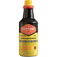 Santeen Grease, Hair Clog Remover (6pk of Quart Bottles)