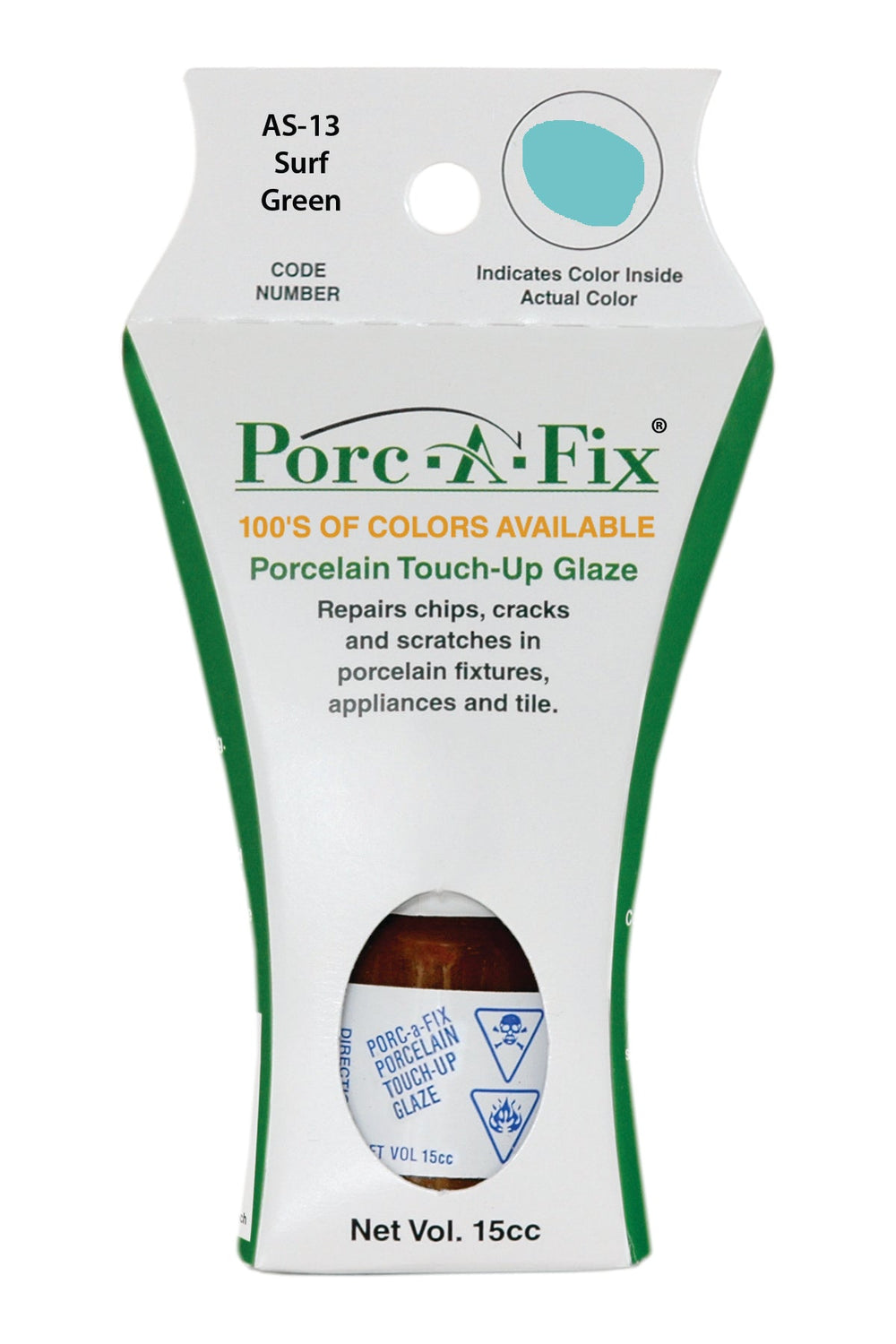 Porc-A-Fix offers a simple, affordable way to repair cracks, scratches and small chips in your porcelain bathroom & kitchen fixtures, appliances and tiles.  It can be used on ceramic, porcelain, cast iron, steel and much more. 