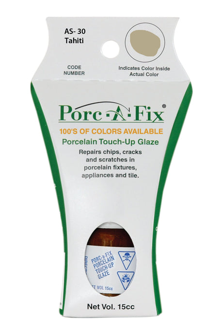Porc-A-Fix offers a simple, affordable way to repair cracks, scratches and small chips in your porcelain bathroom & kitchen fixtures, appliances and tiles.  It can be used on ceramic, porcelain, cast iron, steel and much more. 