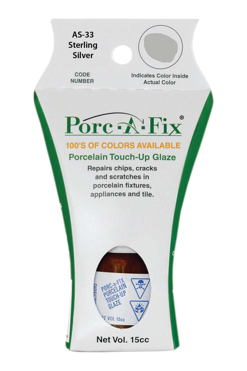 Porc-A-Fix offers a simple, affordable way to repair cracks, scratches and small chips in your porcelain bathroom & kitchen fixtures, appliances and tiles.  It can be used on ceramic, porcelain, cast iron, steel and much more. 