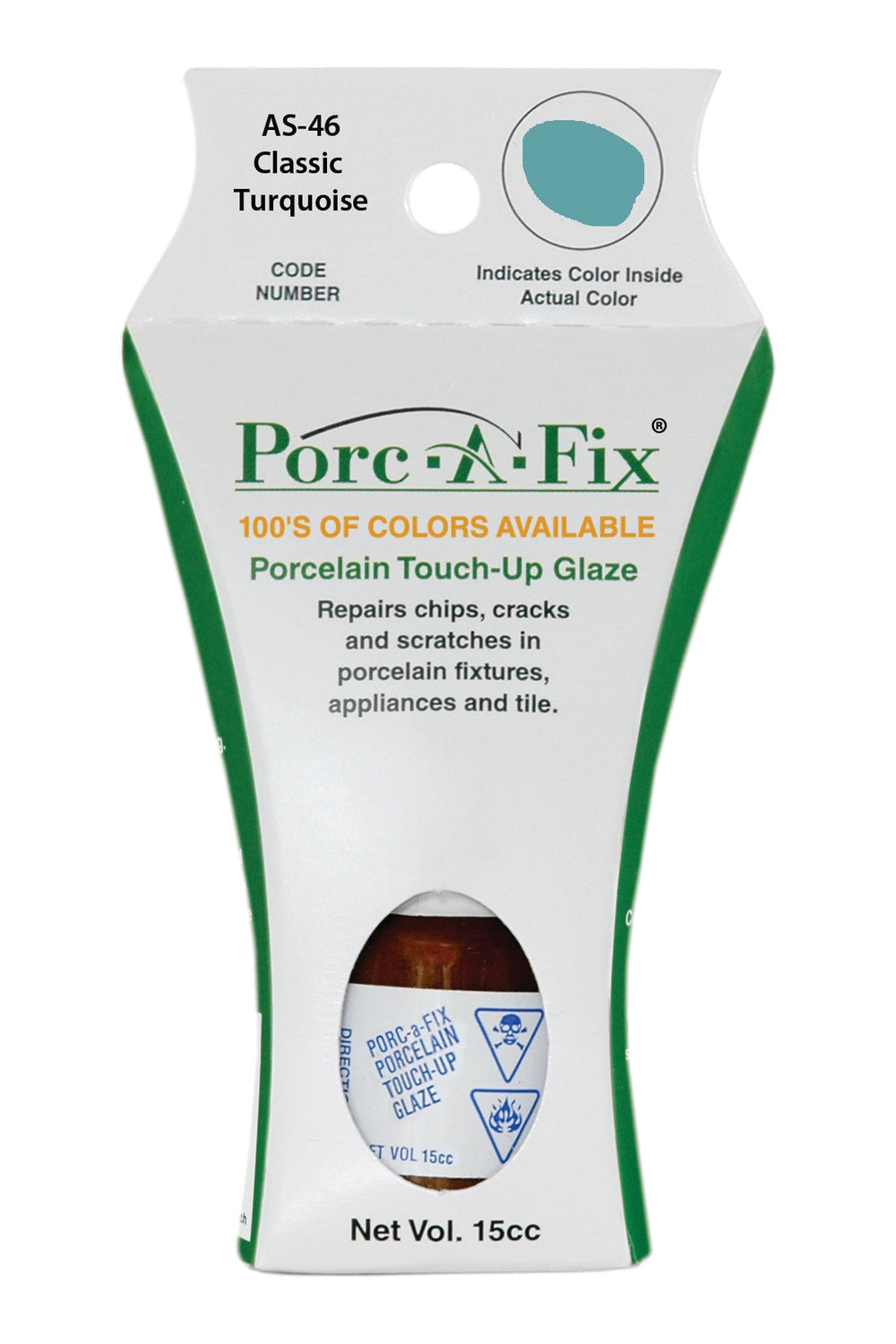 Porc-A-Fix offers a simple, affordable way to repair cracks, scratches and small chips in your porcelain bathroom & kitchen fixtures, appliances and tiles.  It can be used on ceramic, porcelain, cast iron, steel and much more. 