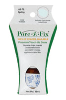 
                Porc-A-Fix offers a simple, affordable way to repair cracks, scratches and small chips in your porcelain bathroom & kitchen fixtures, appliances and tiles.  It can be used on ceramic, porcelain, cast iron, steel and much more. 
              