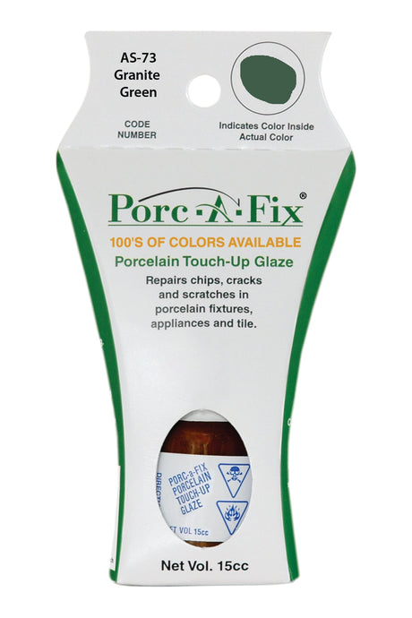 Porc-A-Fix offers a simple, affordable way to repair cracks, scratches and small chips in your porcelain bathroom & kitchen fixtures, appliances and tiles.  It can be used on ceramic, porcelain, cast iron, steel and much more. 