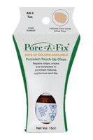 
                Porc-A-Fix offers a simple, affordable way to repair cracks, scratches and small chips in your porcelain bathroom & kitchen fixtures, appliances and tiles.  It can be used on ceramic, porcelain, cast iron, steel and much more. 
              