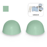 
                American Standard Replacement Ceramic Toilet Bolt Caps - Set of 2 - MING GREEN
              