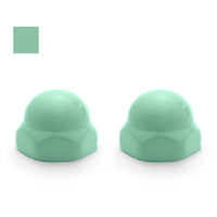 
                American Standard Replacement Ceramic Toilet Bolt Caps - Set of 2 - MING GREEN
              