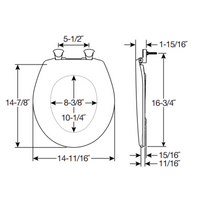 
                Find American Standard DAYDREAM Round Front Premium: Solid Plastic Slow Close Quick Release Toilet Seat and compatible plumbing parts at DPF-Plumbing.com. Durable, reliable replacements at great prices. Shop now.
              