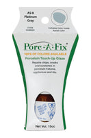 
                Porc-A-Fix offers a simple, affordable way to repair cracks, scratches and small chips in your porcelain bathroom & kitchen fixtures, appliances and tiles.  It can be used on ceramic, porcelain, cast iron, steel and much more. 
              