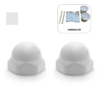 
                American Standard Replacement Ceramic Toilet Bolt Caps - Set of 2 - White
              