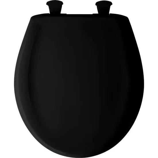 Briggs Round Front Toilet Seat - BLACK