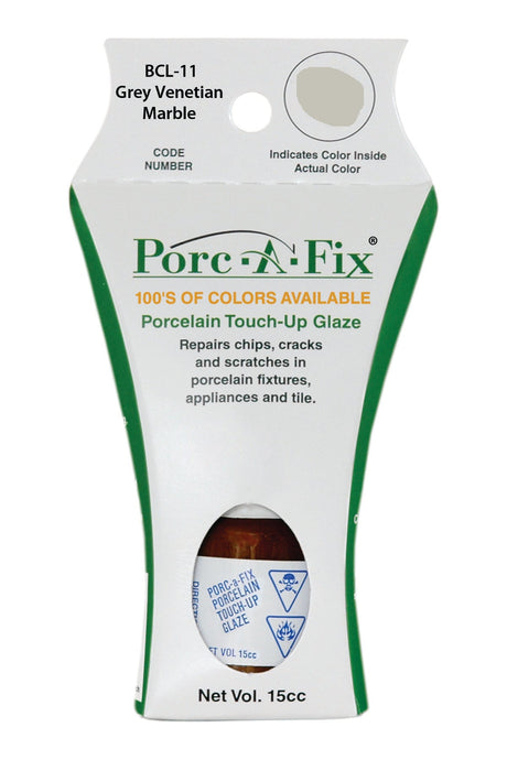 Porc-A-Fix offers a simple, affordable way to repair cracks, scratches and small chips in your porcelain bathroom & kitchen fixtures, appliances and tiles.  It can be used on ceramic, porcelain, cast iron, steel and much more. 