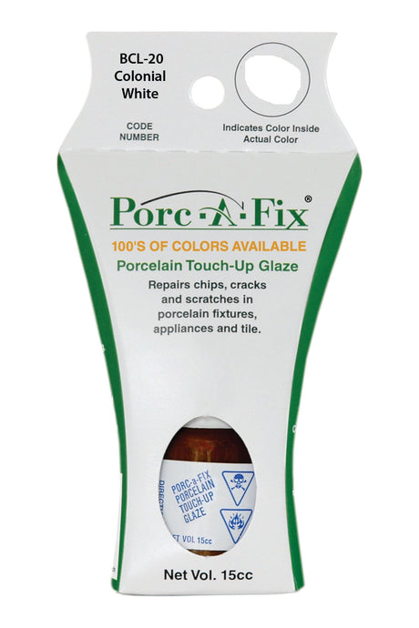Porc-A-Fix offers a simple, affordable way to repair cracks, scratches and small chips in your porcelain bathroom & kitchen fixtures, appliances and tiles.  It can be used on ceramic, porcelain, cast iron, steel and much more. 
