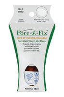 
                Porc-A-Fix offers a simple, affordable way to repair cracks, scratches and small chips in your porcelain bathroom & kitchen fixtures, appliances and tiles.  It can be used on ceramic, porcelain, cast iron, steel and much more. 
              