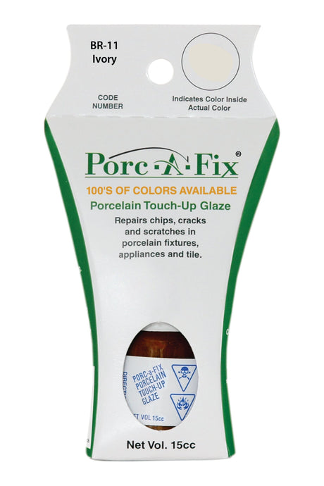 Porc-A-Fix offers a simple, affordable way to repair cracks, scratches and small chips in your porcelain bathroom & kitchen fixtures, appliances and tiles.  It can be used on ceramic, porcelain, cast iron, steel and much more. 