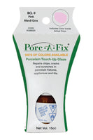 
                Porc-A-Fix offers a simple, affordable way to repair cracks, scratches and small chips in your porcelain bathroom & kitchen fixtures, appliances and tiles.  It can be used on ceramic, porcelain, cast iron, steel and much more. 
              