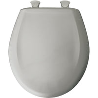
                American Standard Round Front Toilet Seat - SILVER - DPF-Plumbing
              