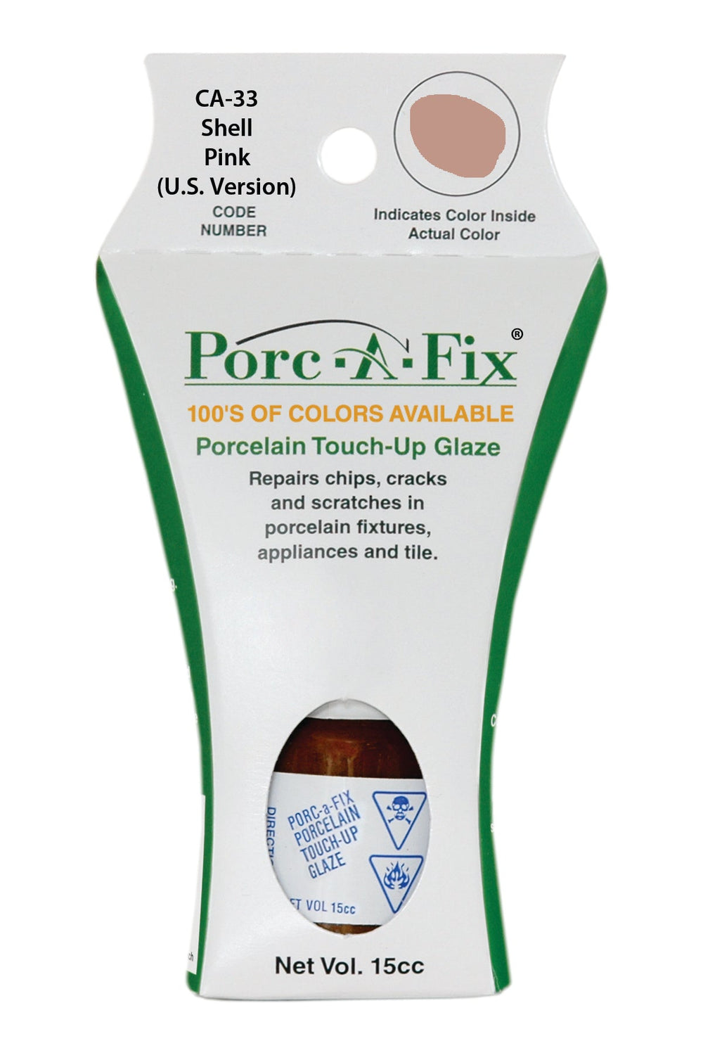 Porc-A-Fix offers a simple, affordable way to repair cracks, scratches and small chips in your porcelain bathroom & kitchen fixtures, appliances and tiles.  It can be used on ceramic, porcelain, cast iron, steel and much more. 