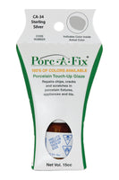 
                Porc-A-Fix offers a simple, affordable way to repair cracks, scratches and small chips in your porcelain bathroom & kitchen fixtures, appliances and tiles.  It can be used on ceramic, porcelain, cast iron, steel and much more. 
              