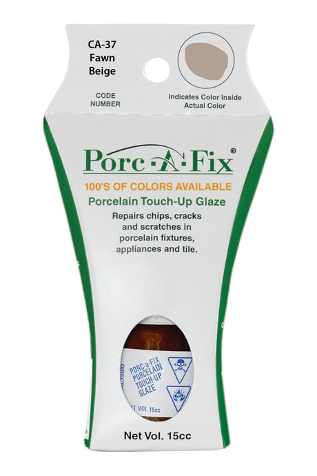 Porc-A-Fix offers a simple, affordable way to repair cracks, scratches and small chips in your porcelain bathroom & kitchen fixtures, appliances and tiles.  It can be used on ceramic, porcelain, cast iron, steel and much more. 