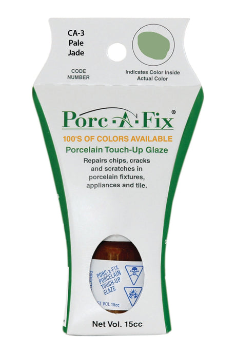 Porc-A-Fix offers a simple, affordable way to repair cracks, scratches and small chips in your porcelain bathroom & kitchen fixtures, appliances and tiles.  It can be used on ceramic, porcelain, cast iron, steel and much more. 