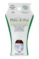 
                Porc-A-Fix offers a simple, affordable way to repair cracks, scratches and small chips in your porcelain bathroom & kitchen fixtures, appliances and tiles.  It can be used on ceramic, porcelain, cast iron, steel and much more. 
              