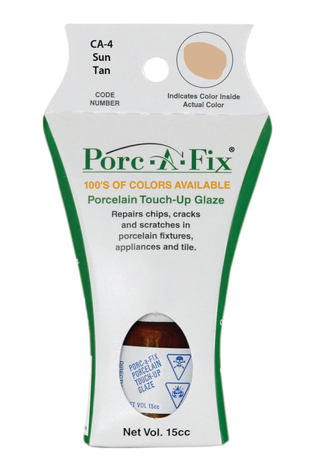 Porc-A-Fix offers a simple, affordable way to repair cracks, scratches and small chips in your porcelain bathroom & kitchen fixtures, appliances and tiles.  It can be used on ceramic, porcelain, cast iron, steel and much more. 