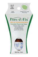 
                Porc-A-Fix offers a simple, affordable way to repair cracks, scratches and small chips in your porcelain bathroom & kitchen fixtures, appliances and tiles.  It can be used on ceramic, porcelain, cast iron, steel and much more. 
              
