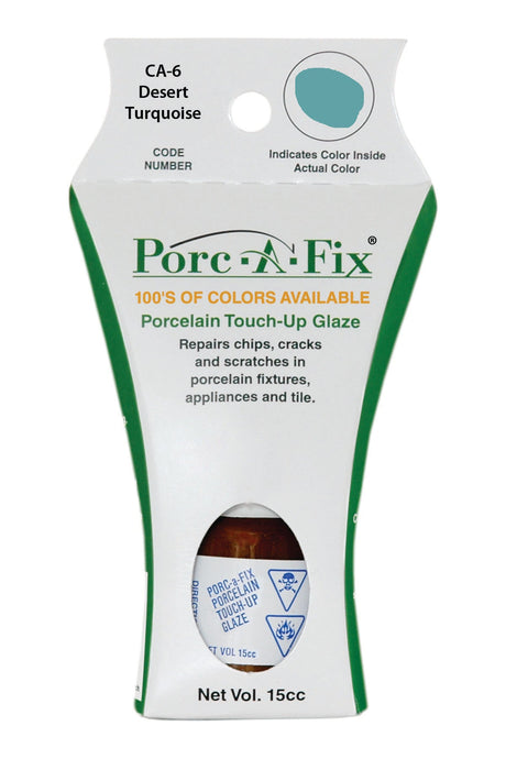 Porc-A-Fix offers a simple, affordable way to repair cracks, scratches and small chips in your porcelain bathroom & kitchen fixtures, appliances and tiles.  It can be used on ceramic, porcelain, cast iron, steel and much more. 