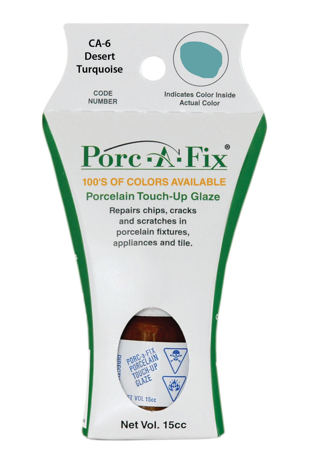 Porc-A-Fix offers a simple, affordable way to repair cracks, scratches and small chips in your porcelain bathroom & kitchen fixtures, appliances and tiles.  It can be used on ceramic, porcelain, cast iron, steel and much more. 