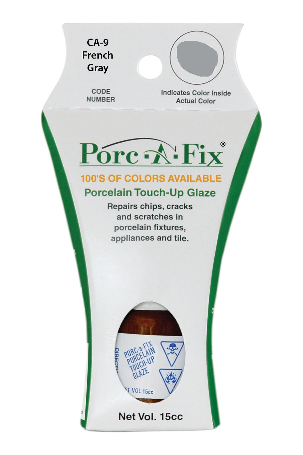 Porc-A-Fix offers a simple, affordable way to repair cracks, scratches and small chips in your porcelain bathroom & kitchen fixtures, appliances and tiles.  It can be used on ceramic, porcelain, cast iron, steel and much more. 