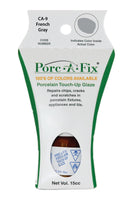 
                Porc-A-Fix offers a simple, affordable way to repair cracks, scratches and small chips in your porcelain bathroom & kitchen fixtures, appliances and tiles.  It can be used on ceramic, porcelain, cast iron, steel and much more. 
              