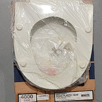 Case 4000 Round Front Toilet Bowl With A 10-1/2" Bolt Spread Toilet Seat - WHITE