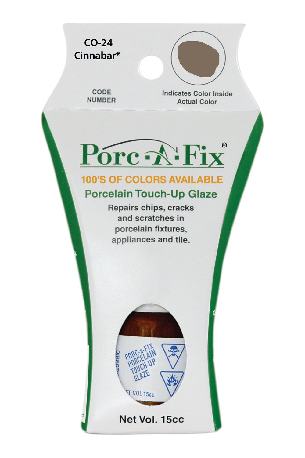 Porc-A-Fix offers a simple, affordable way to repair cracks, scratches and small chips in your porcelain bathroom & kitchen fixtures, appliances and tiles.  It can be used on ceramic, porcelain, cast iron, steel and much more. 