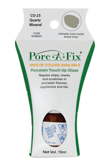 Porc-A-Fix offers a simple, affordable way to repair cracks, scratches and small chips in your porcelain bathroom & kitchen fixtures, appliances and tiles.  It can be used on ceramic, porcelain, cast iron, steel and much more. 