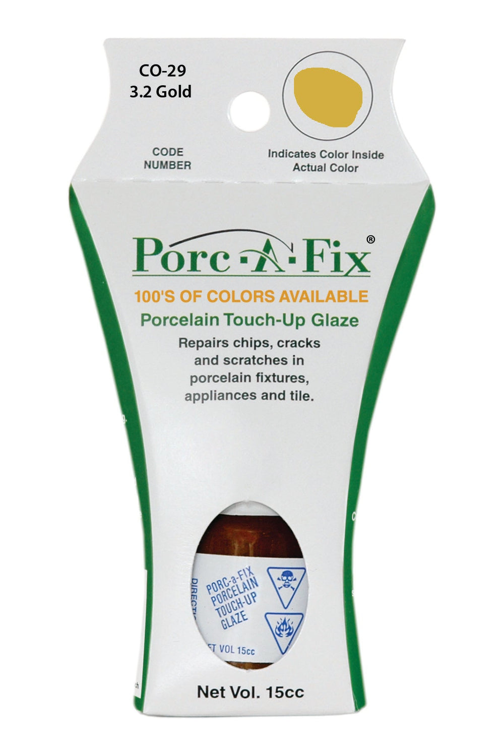 Porc-A-Fix offers a simple, affordable way to repair cracks, scratches and small chips in your porcelain bathroom & kitchen fixtures, appliances and tiles.  It can be used on ceramic, porcelain, cast iron, steel and much more. 