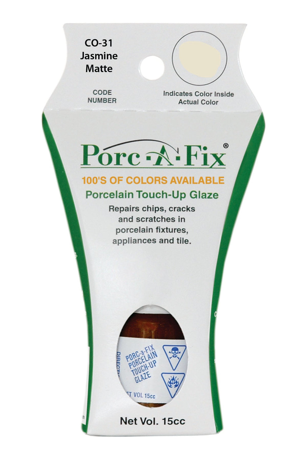 Porc-A-Fix offers a simple, affordable way to repair cracks, scratches and small chips in your porcelain bathroom & kitchen fixtures, appliances and tiles.  It can be used on ceramic, porcelain, cast iron, steel and much more. 