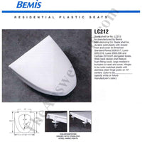 American Standard 5330.857.033 Replacement Toilet Seat PLATINUM GREY (LC212-012)
