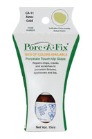 
                Porc-A-Fix offers a simple, affordable way to repair cracks, scratches and small chips in your porcelain bathroom & kitchen fixtures, appliances and tiles.  It can be used on ceramic, porcelain, cast iron, steel and much more. 
              