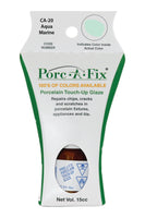 
                Porc-A-Fix offers a simple, affordable way to repair cracks, scratches and small chips in your porcelain bathroom & kitchen fixtures, appliances and tiles.  It can be used on ceramic, porcelain, cast iron, steel and much more. 
              