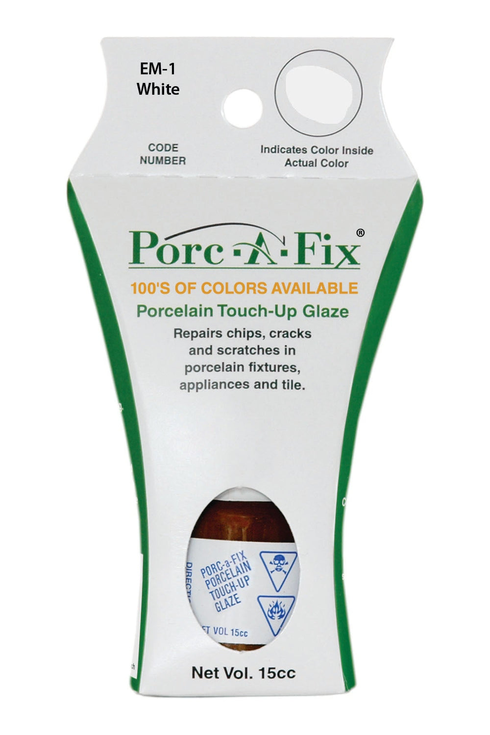 Porc-A-Fix offers a simple, affordable way to repair cracks, scratches and small chips in your porcelain bathroom & kitchen fixtures, appliances and tiles.  It can be used on ceramic, porcelain, cast iron, steel and much more. 