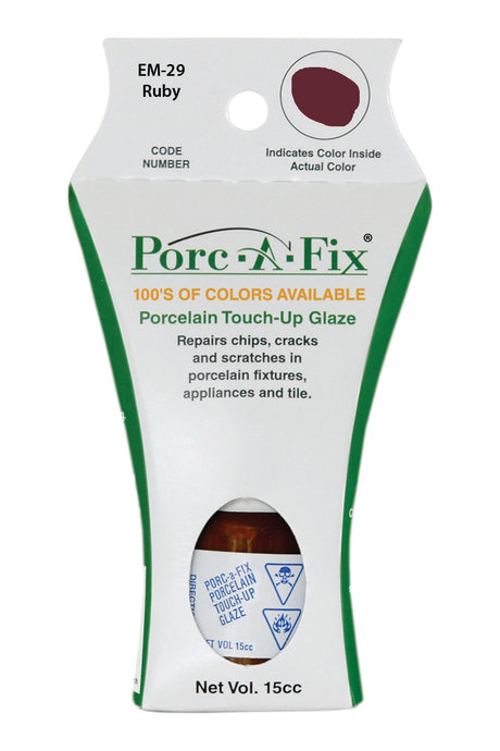 Porc-A-Fix offers a simple, affordable way to repair cracks, scratches and small chips in your porcelain bathroom & kitchen fixtures, appliances and tiles.  It can be used on ceramic, porcelain, cast iron, steel and much more. 