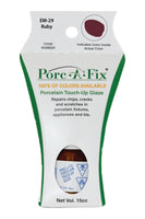 
                Porc-A-Fix offers a simple, affordable way to repair cracks, scratches and small chips in your porcelain bathroom & kitchen fixtures, appliances and tiles.  It can be used on ceramic, porcelain, cast iron, steel and much more. 
              