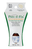 
                Porc-A-Fix offers a simple, affordable way to repair cracks, scratches and small chips in your porcelain bathroom & kitchen fixtures, appliances and tiles.  It can be used on ceramic, porcelain, cast iron, steel and much more. 
              