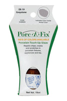 
                Porc-A-Fix offers a simple, affordable way to repair cracks, scratches and small chips in your porcelain bathroom & kitchen fixtures, appliances and tiles.  It can be used on ceramic, porcelain, cast iron, steel and much more. 
              
