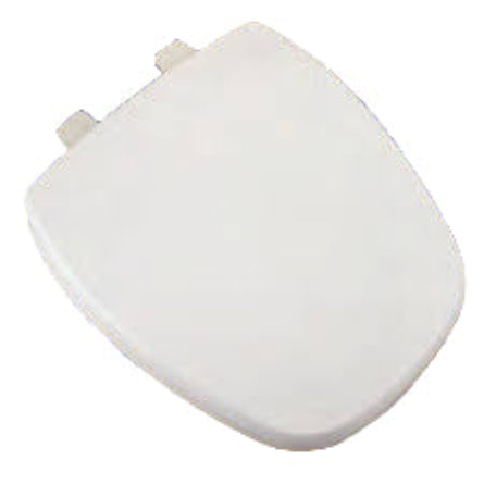 Eljer Emblem Regular Bowl (Round Front) Square Front Wood Toilet Seat - WHITE (Replacement For 124-0200)