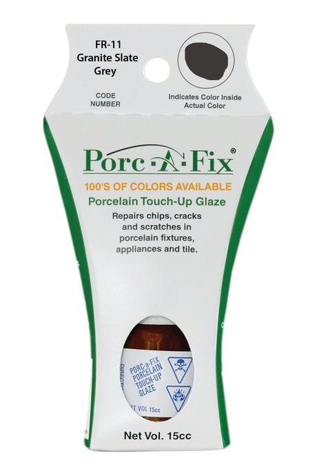 Porc-A-Fix offers a simple, affordable way to repair cracks, scratches and small chips in your porcelain bathroom & kitchen fixtures, appliances and tiles.  It can be used on ceramic, porcelain, cast iron, steel and much more. 