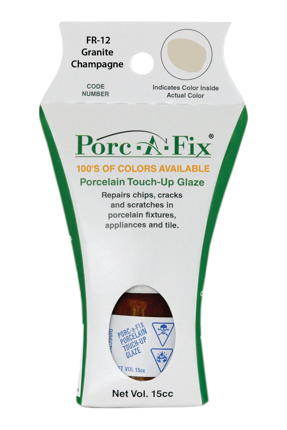 Porc-A-Fix offers a simple, affordable way to repair cracks, scratches and small chips in your porcelain bathroom & kitchen fixtures, appliances and tiles.  It can be used on ceramic, porcelain, cast iron, steel and much more. 