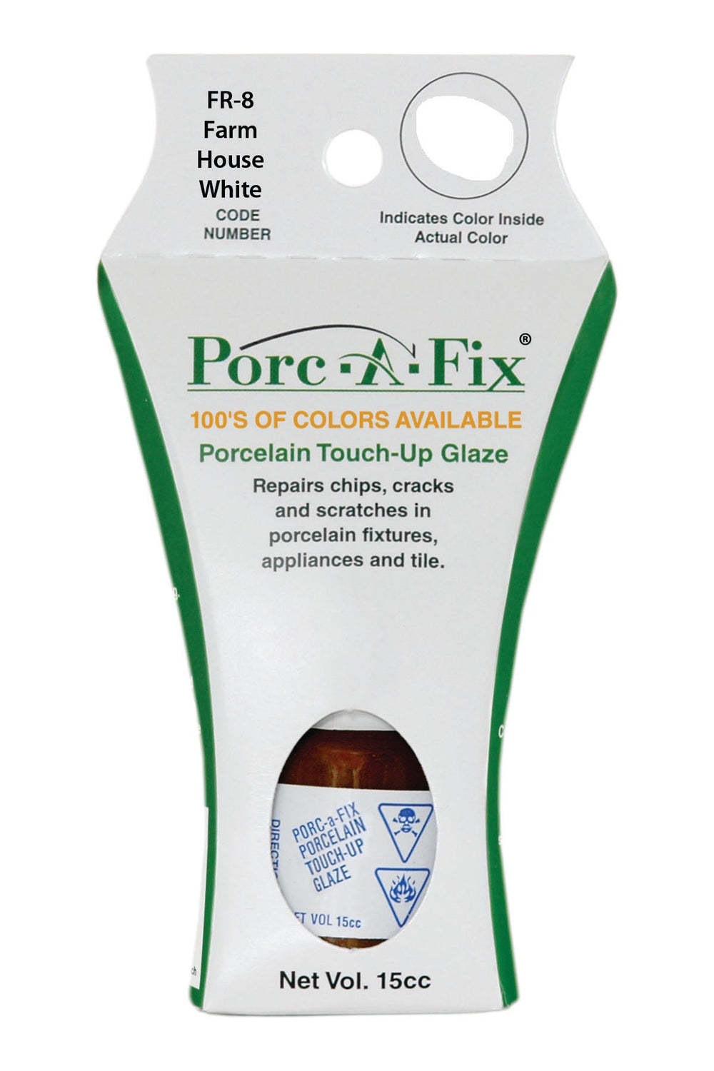 Porc-A-Fix offers a simple, affordable way to repair cracks, scratches and small chips in your porcelain bathroom & kitchen fixtures, appliances and tiles.  It can be used on ceramic, porcelain, cast iron, steel and much more. 